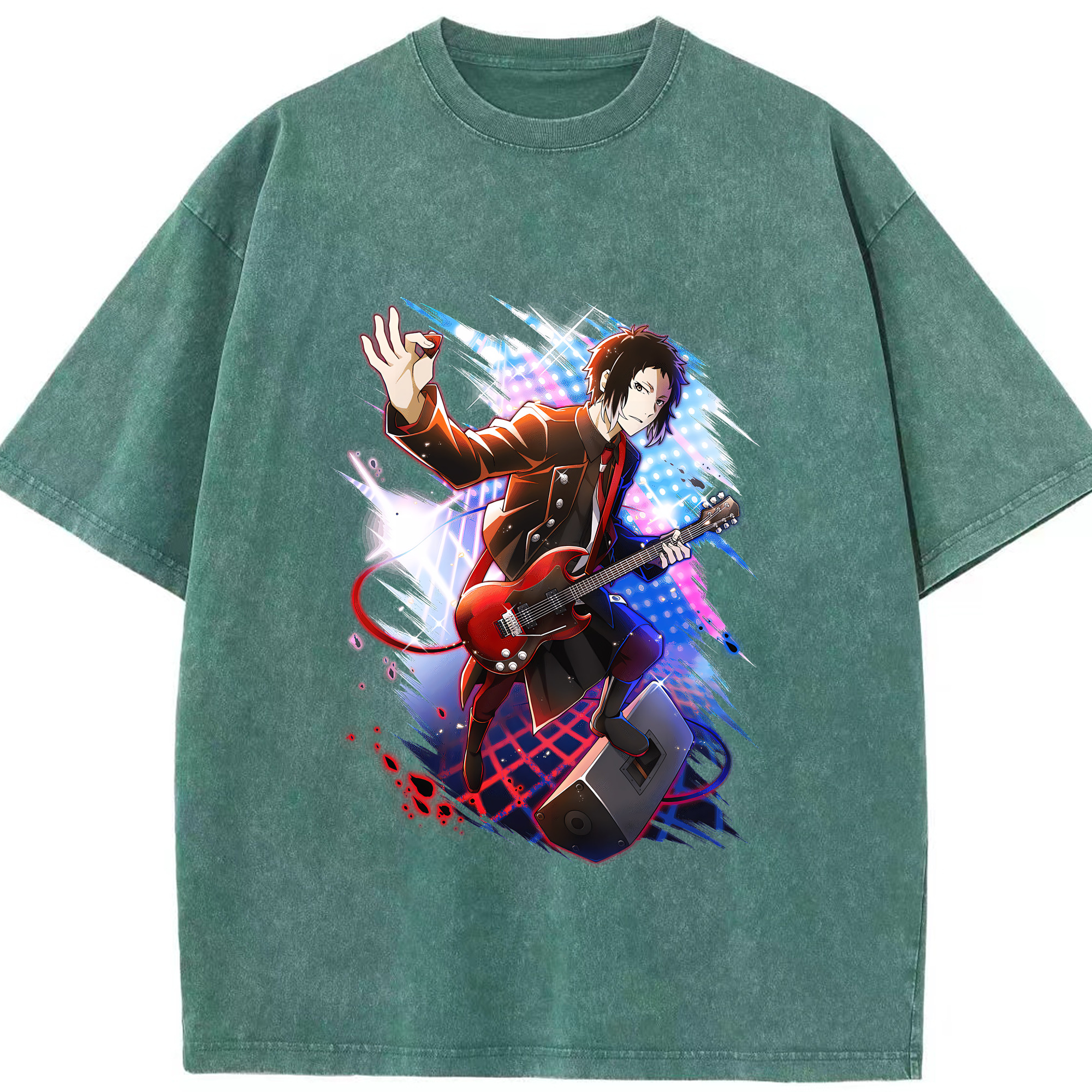 （画像用） 文豪ストレイドッグス Bungo Stray Dogs 綿100% ヴィンテージ風 半袖Tシャツ（フロントプリント）